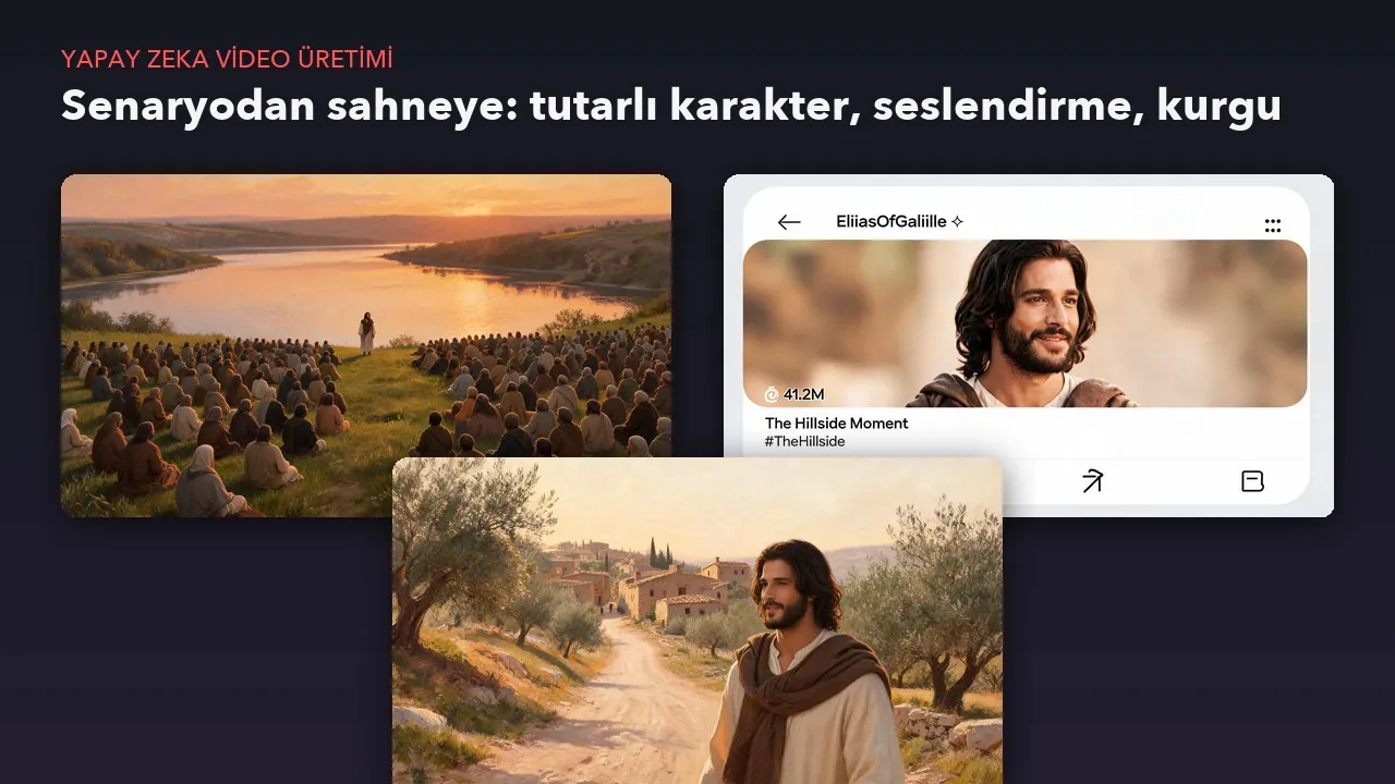 Yapay zekâ ile video üretim hattı