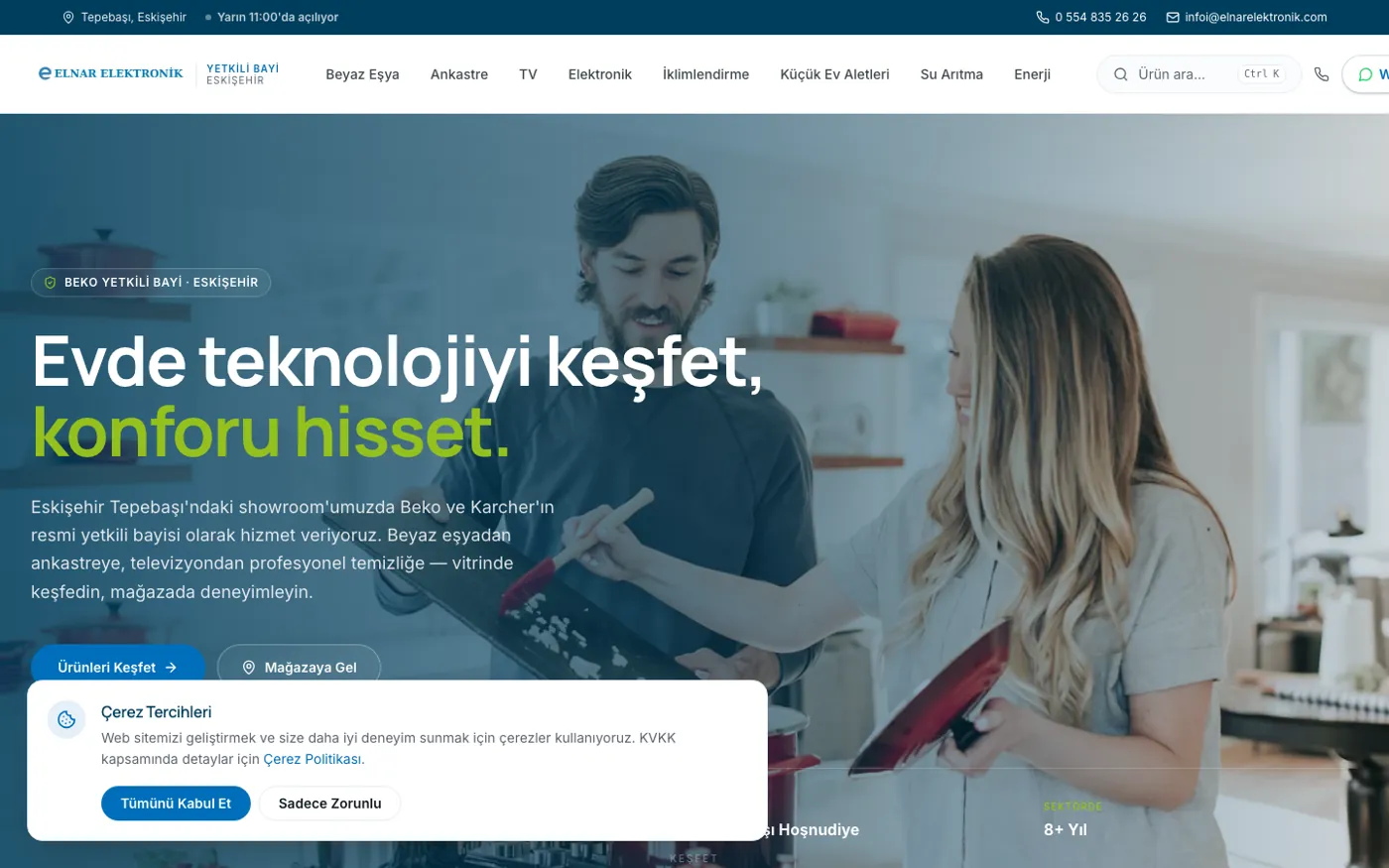 Elnar Elektronik katalog sitesi